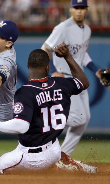 Rendon's RBI double lifts Nationals to 2-1 win over Brewers